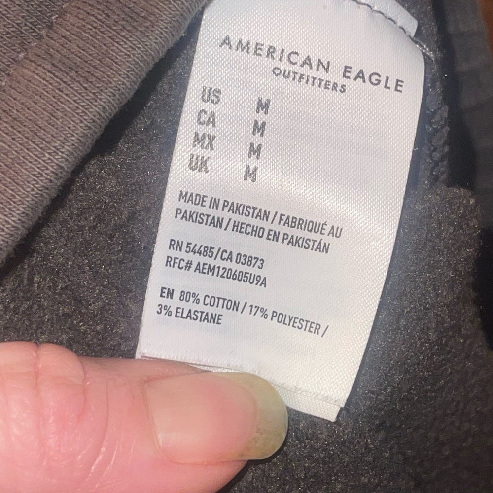American Eagle grey fleece lined joggers - Picture 5 of 5